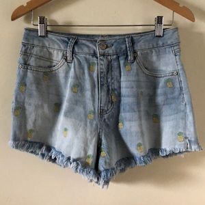 Denim shorts